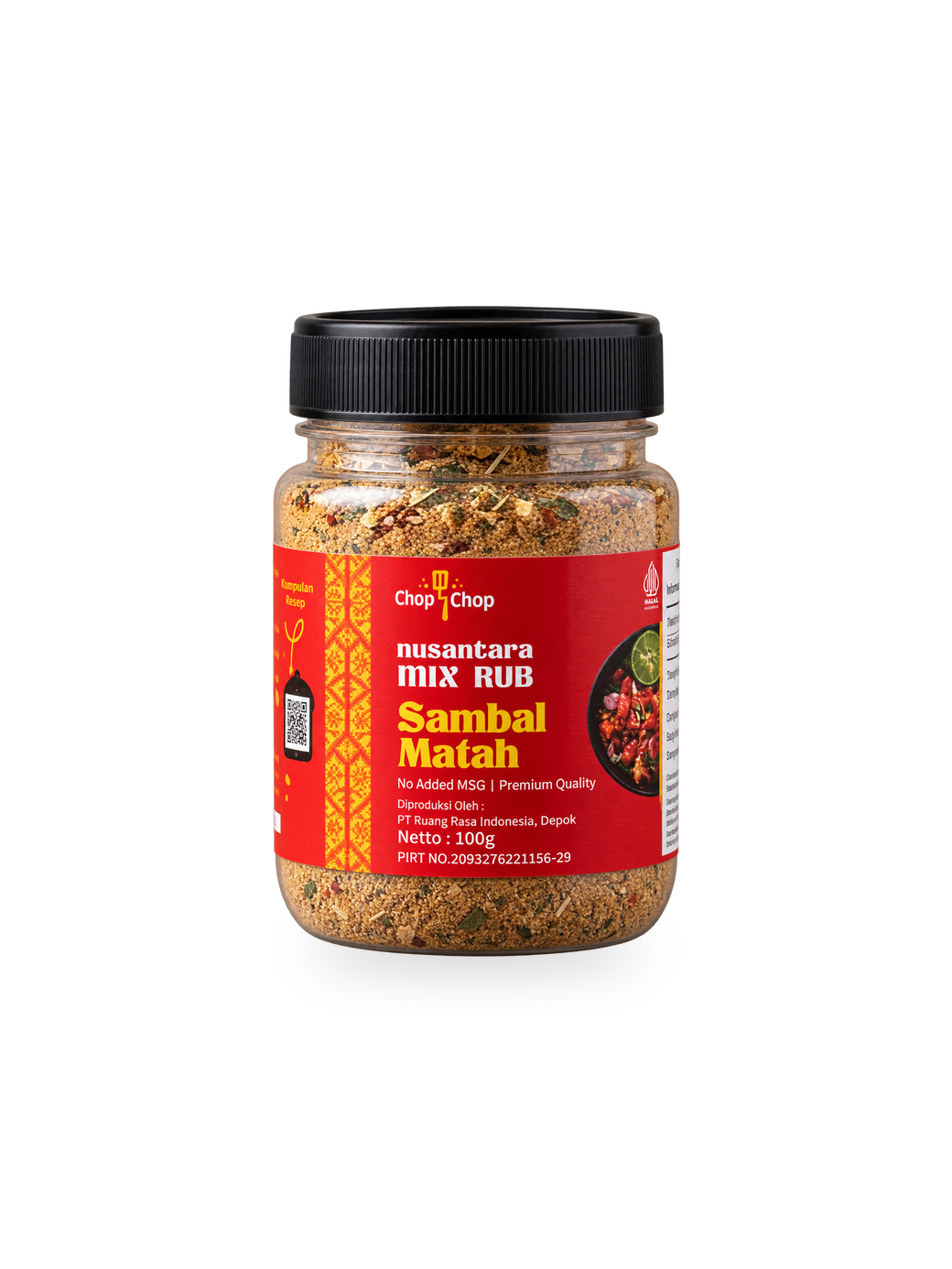 Jar Sambal Matah Nusantara Mix Rub 100 gram