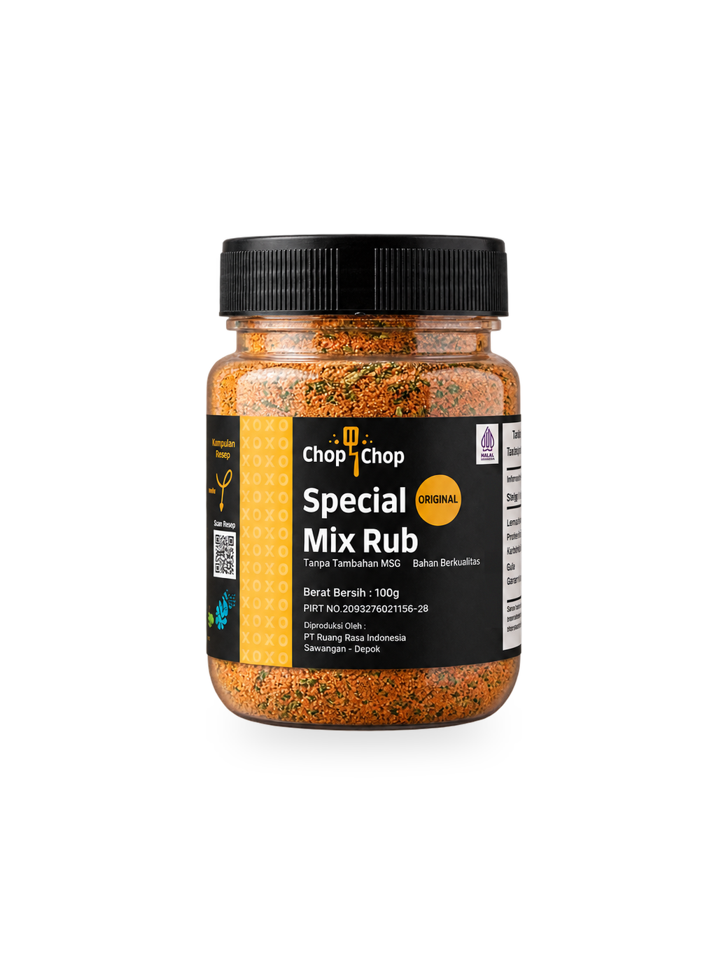 Jar Special Mix Rub Original 100 gram