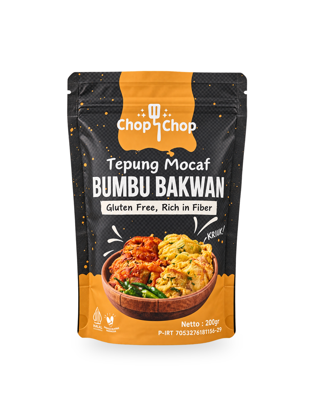 Pouch Tepung Mocaf Bumbu Bakwan 200 gram