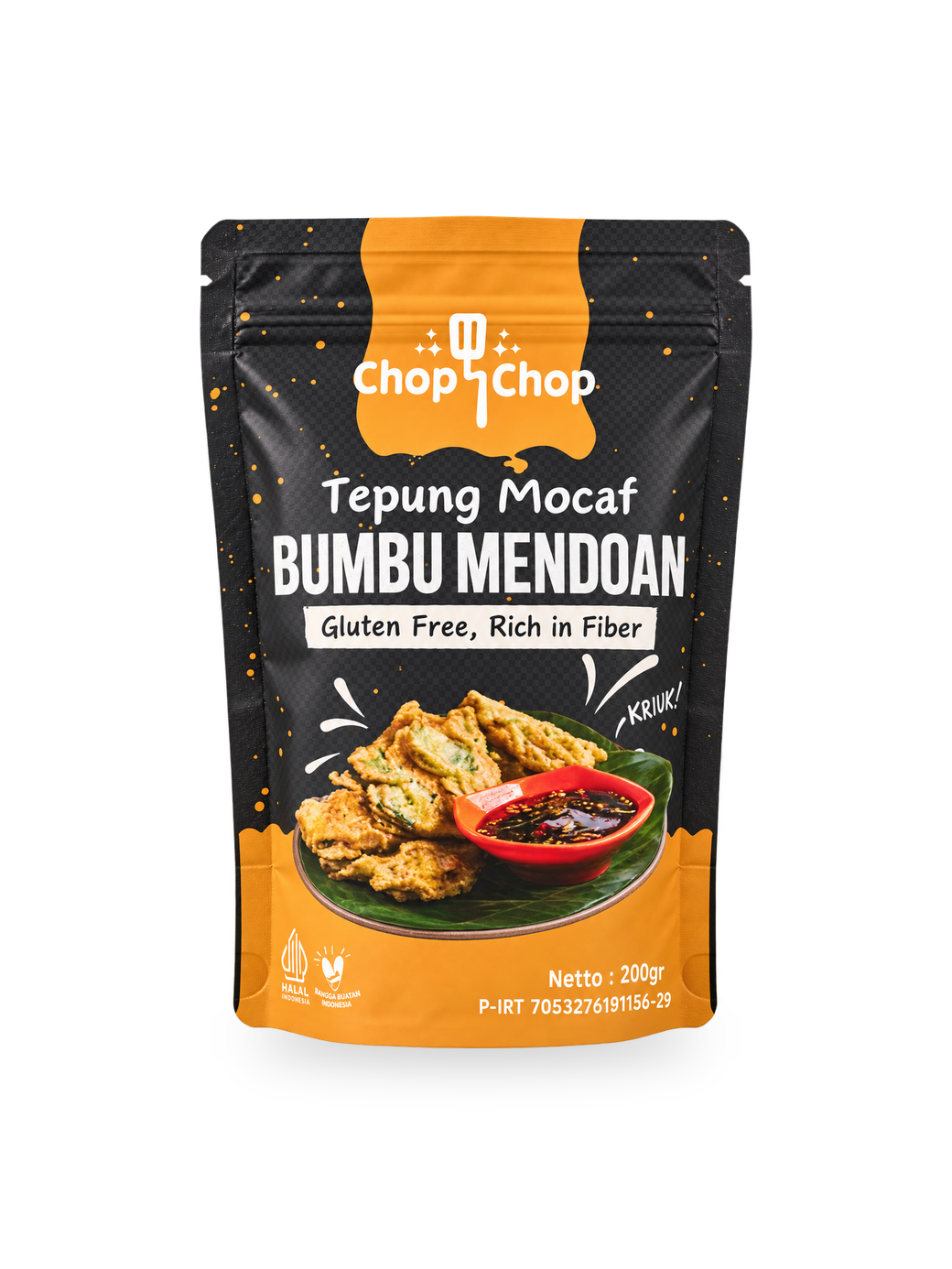 Pouch Tepung Mocaf Bumbu Mendoan 200 gram